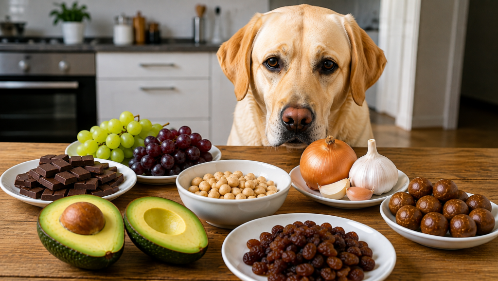 Giftige Lebensmittel für Hunde
